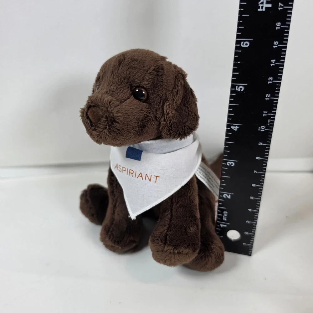 Douglas Chocolate Lab Puppy Plush Brown Stuffed Dog Bandana 6.5 inch